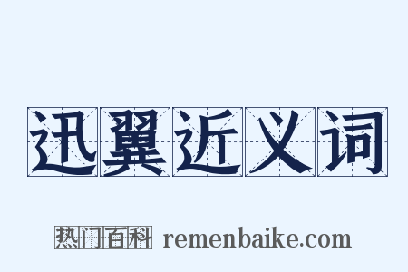 迅翼近义词是什么意思的图片